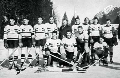 Reprezentacja Wielkiej Brytanii w hokeju na lodzie, Zimowe Igrzyska Olimpijskie, Garmisch-Partenkirchen, Niemcy, 1936 autorstwa Unbekannt