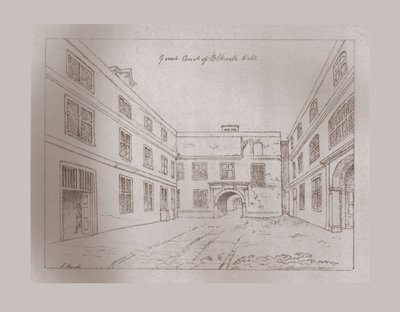 Wielki Dwór Blackwell Hall, 1886 autorstwa Unbekannt