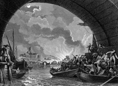 Wielki pożar Londynu, 1666 XIX wiek autorstwa Unbekannt
