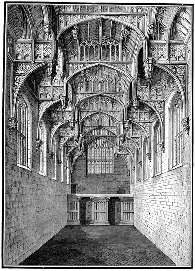 Wielka Sala, Pałac Hampton Court, Londyn, 1893. autorstwa Unbekannt