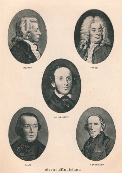 Wielcy Muzycy - Płyta IV., 1895 autorstwa Unbekannt