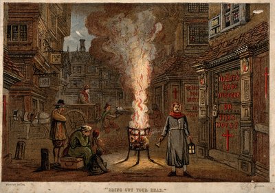 Wielka Plaga w Londynie, 1665 autorstwa Unbekannt