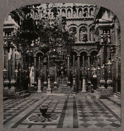 Katedra Grecka w Bazylice Grobu Świętego w Jerozolimie, ok. 1900 autorstwa Unbekannt