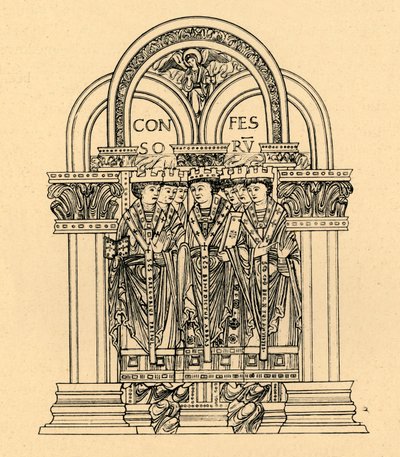 Grzegorz Wielki, św. Benedykt i św. Cuthbert, 1908 autorstwa Unbekannt