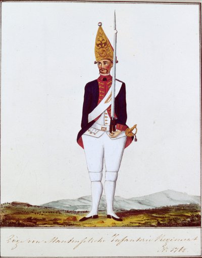 Grenadier pułku Zöge von Manteuffel, 1762 autorstwa Unbekannt