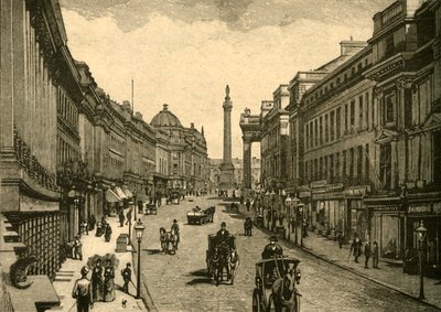 Gray Street, Newcastle-on-Tyne, c1890. autorstwa Unbekannt