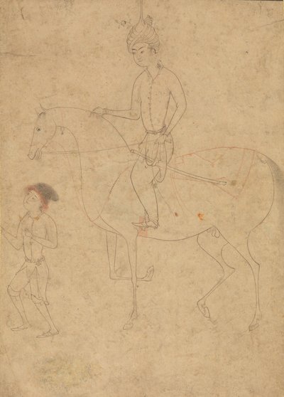 Pan młody i jeździec, 1540-50. autorstwa Unbekannt