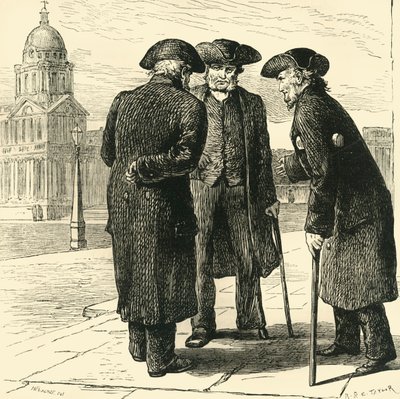 Grupa emerytów z Greenwich, ok. 1878 r. autorstwa Unbekannt