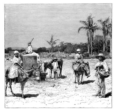 Grupa Haitańczyków, ok. 1890 autorstwa Unbekannt