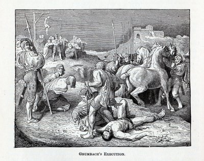 Egzekucja Grumbacha, 1882 r. autorstwa Unbekannt