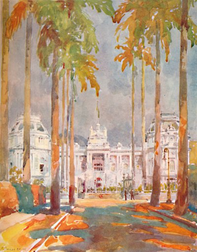 Pałac Guanabara. - Rezydencja prezydenta marszałka Hermesa da Fonseca, 1914 r. autorstwa Unbekannt