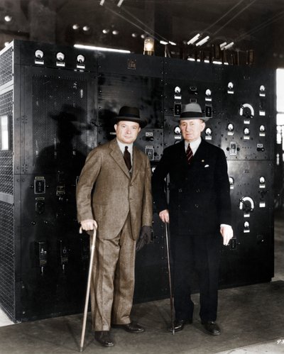 Guglielmo Marconi i David Sarnoff, 1933 autorstwa Unbekannt
