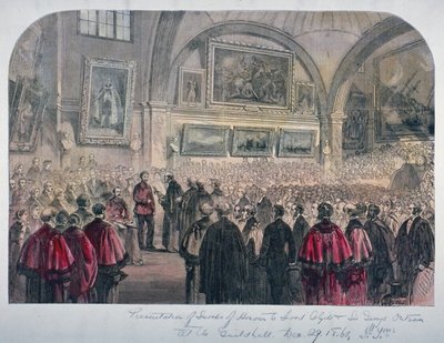 Izba Rady Guildhall, City of London, 1861 autorstwa Unbekannt