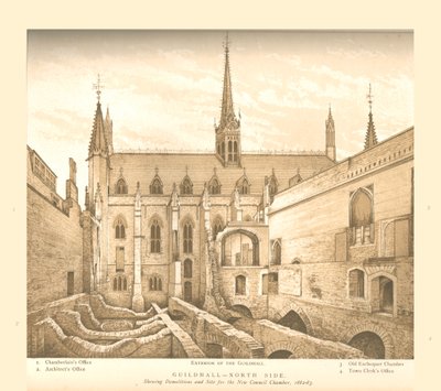 Guildhall North Side, 1882-83, 1886 autorstwa Unbekannt