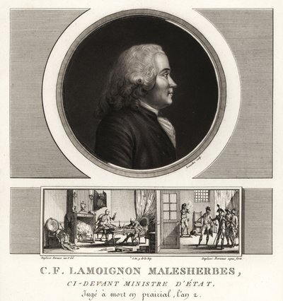 Guillaume-Chretien de Lamoignon de Malesherbes, francuski mąż stanu, minister stanu autorstwa Unbekannt