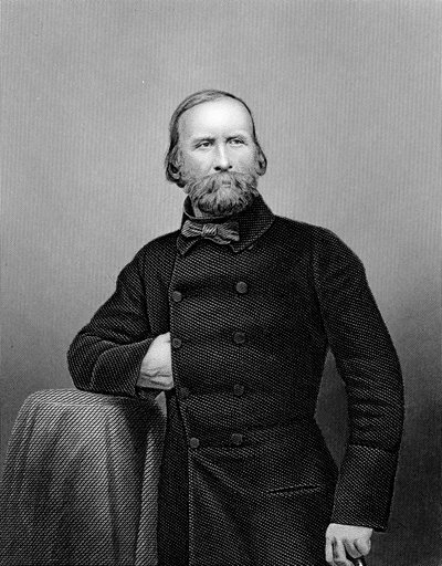 Guiseppe Garibaldi, włoski patriota, 1860 autorstwa Unbekannt