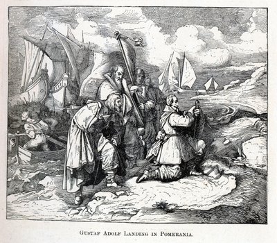 Gustaw Adolf Lądowanie na Pomorzu, 1882 r. autorstwa Unbekannt
