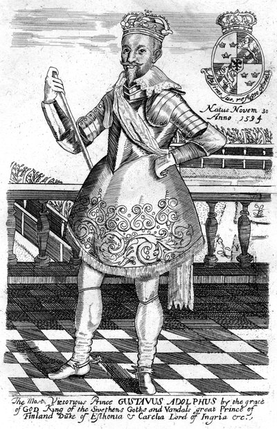 Gustavus Adolphus, król Szwecji autorstwa Unbekannt