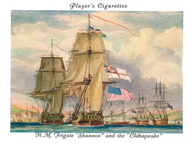 H.M.Fregata Shannon i Chesapeake, 1936. autorstwa Unbekannt