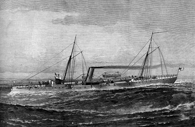 Grzechotnik torpedowy HM, 1887 r. autorstwa Unbekannt