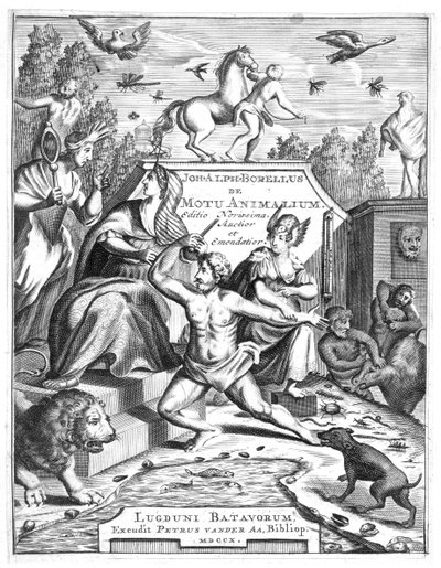 Półtytuł De Motu Animalum Giovanniego Borelli, 1710 autorstwa Unbekannt