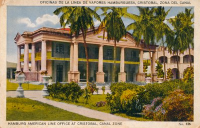 Biuro Hamburg American Line w Cristobal, Canal Zone, ok. 1920 r. autorstwa Unbekannt