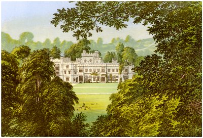 Hampton Court, Herefordshire, dom rodziny Arkwrightów, ok. 1880 r. autorstwa Unbekannt