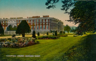 Hampton Court, patrząc na zachód, ok. 1910 r. autorstwa Unbekannt