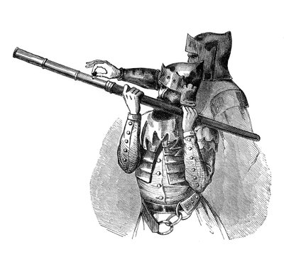 Ręczna armata lub Baton a feu, XV w., 1870 autorstwa Unbekannt