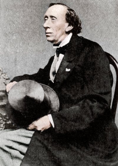 Hans Christian Andersen, duński pisarz i poeta, połowa XIX wieku autorstwa Unbekannt