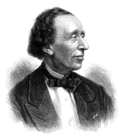 Hans Christian Andersen, duński poeta i autor baśni, 1875 autorstwa Unbekannt