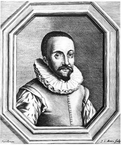 Hans Lippershey, holenderski optyk, któremu przypisuje się odkrycie teleskopu, 1655 autorstwa Unbekannt