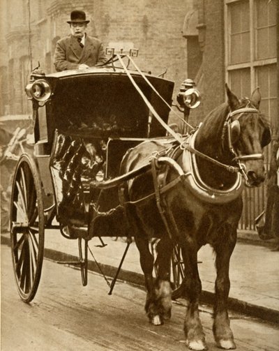 Kabina Hansom, c1910, 1935. autorstwa Unbekannt