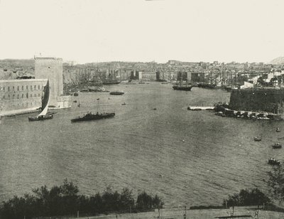 Widok na port, Marsylia, Francja, 1895. autorstwa Unbekannt