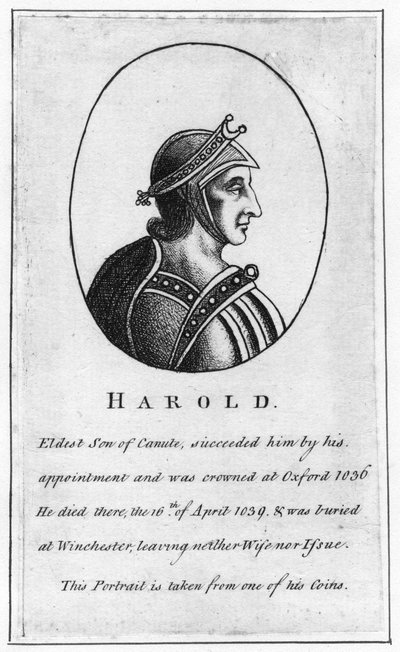 Harold Zającostopa, c1015-1040 autorstwa Unbekannt