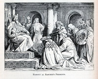 Prezenty Haroun al Raschids, 1882 r autorstwa Unbekannt