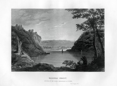 Harpers Ferry, skrzyżowanie rzek Shenandoah i Potomac, Zachodnia Wirginia, USA, 1855 autorstwa Unbekannt