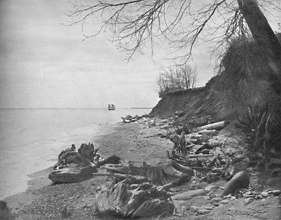 Kierując się w stronę brzegu, jezioro Michigan, ok. 1897. autorstwa Unbekannt