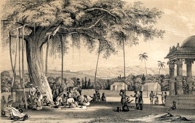 Naczelnik wsi sprawujący swój dwór, 1847 autorstwa Unbekannt