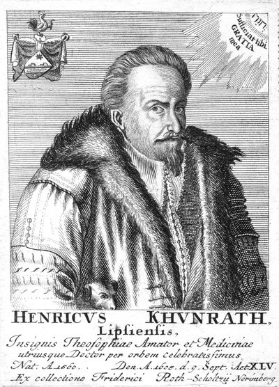 Heinrich Khunrath, niemiecki chemik i alchemik, 1725 autorstwa Unbekannt