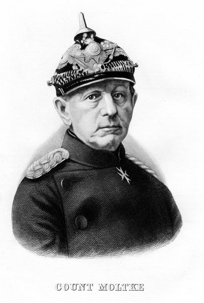 Helmuth Karl Bernhard von Moltke, niemiecki feldmarszałek, XIX w. autorstwa Unbekannt