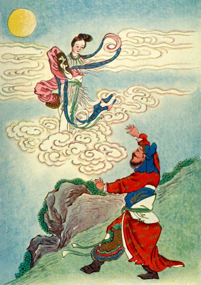 „Heng O leci na księżyc”, 1922. autorstwa Unbekannt