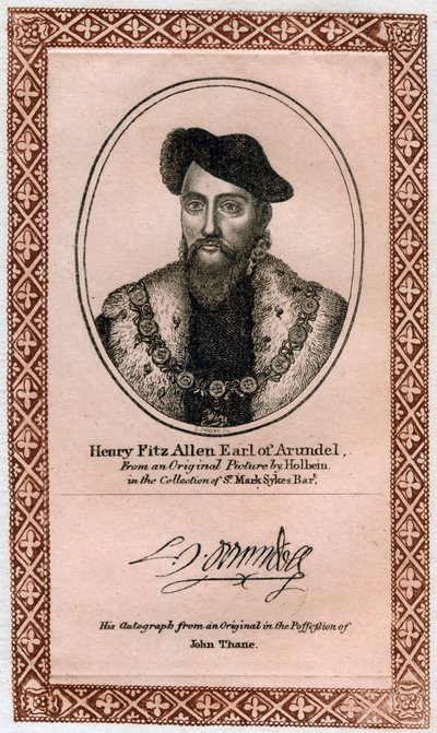 Henry Fitzalan, 19 hrabia Arundel autorstwa Unbekannt