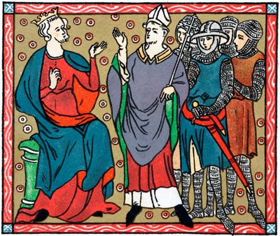Henryk II i Tomasz Becket autorstwa Unbekannt