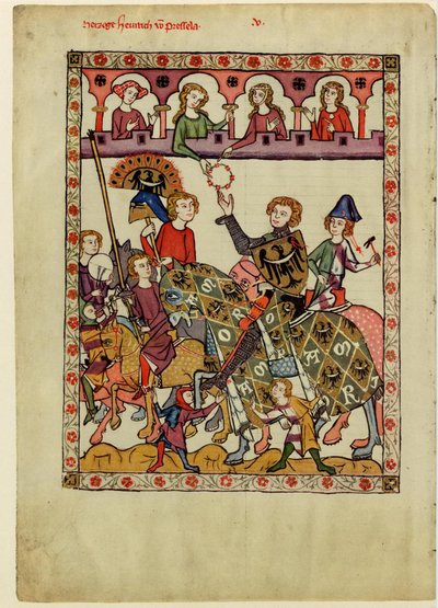 Henryk IV Probus, książę śląsko-wrocławski Z Kodeksu Manesse, między 1305 a 1340 autorstwa Unbekannt