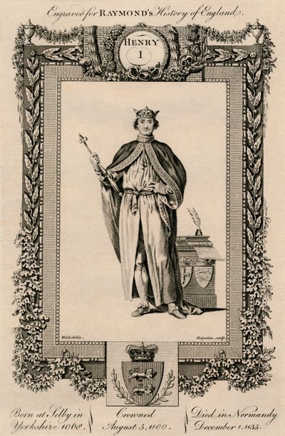Henryk I, 1068-1135, c1787 autorstwa Unbekannt