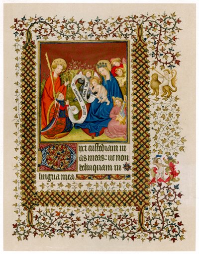 Henryk VI przed Dziewicą z Dzieciątkiem, c1420 autorstwa Unbekannt