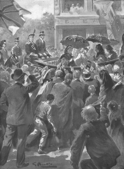 ...Wizyta Jej Królewskiej Mości na East End w Londynie, 2 kwietnia 1873, 1901. autorstwa Unbekannt