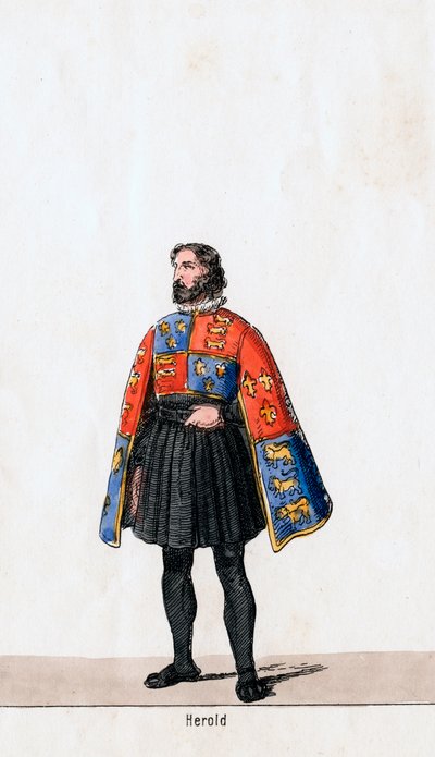 Herold, projekt kostiumu do sztuki Szekspira Henryk VIII, XIX w. autorstwa Unbekannt