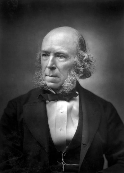 Herbert Spencer 1820-1903, koniec XIX wieku autorstwa Unbekannt